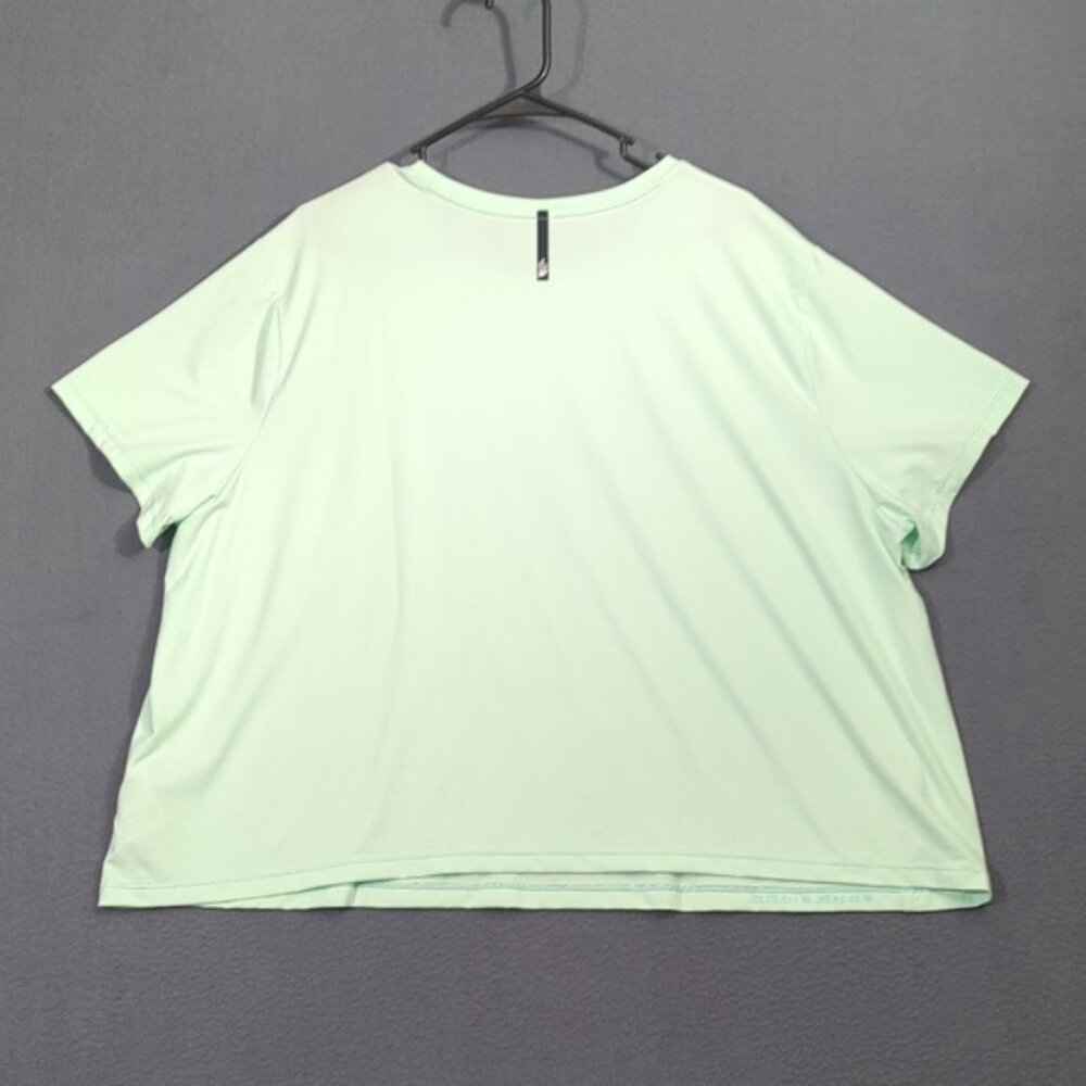 The North Face Shirt Women's 3XL Aqua Green Plus Dune Sky Short Sleeve NWT - Picture 10 of 13